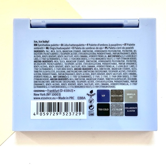 🏷️ Essence “ice ice baby!” eye shadow palette gray silver metallic matte blue - Picture 8 of 12
